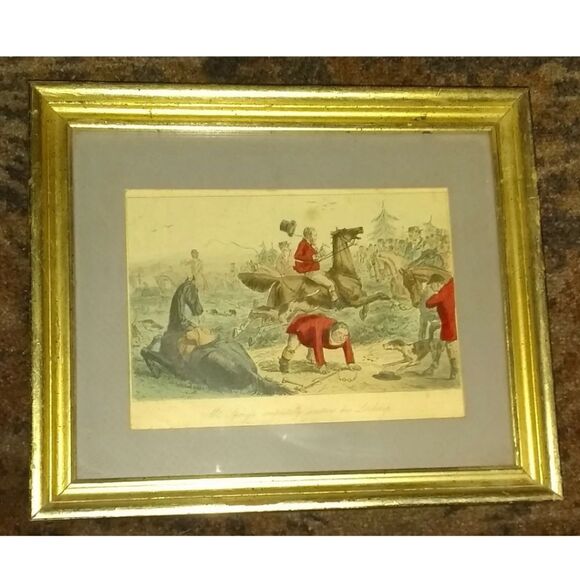 🆕🖼️Mr. Sponge Completely Scatters His Lordship, 1865 by John Leech - Picture 1 of 8